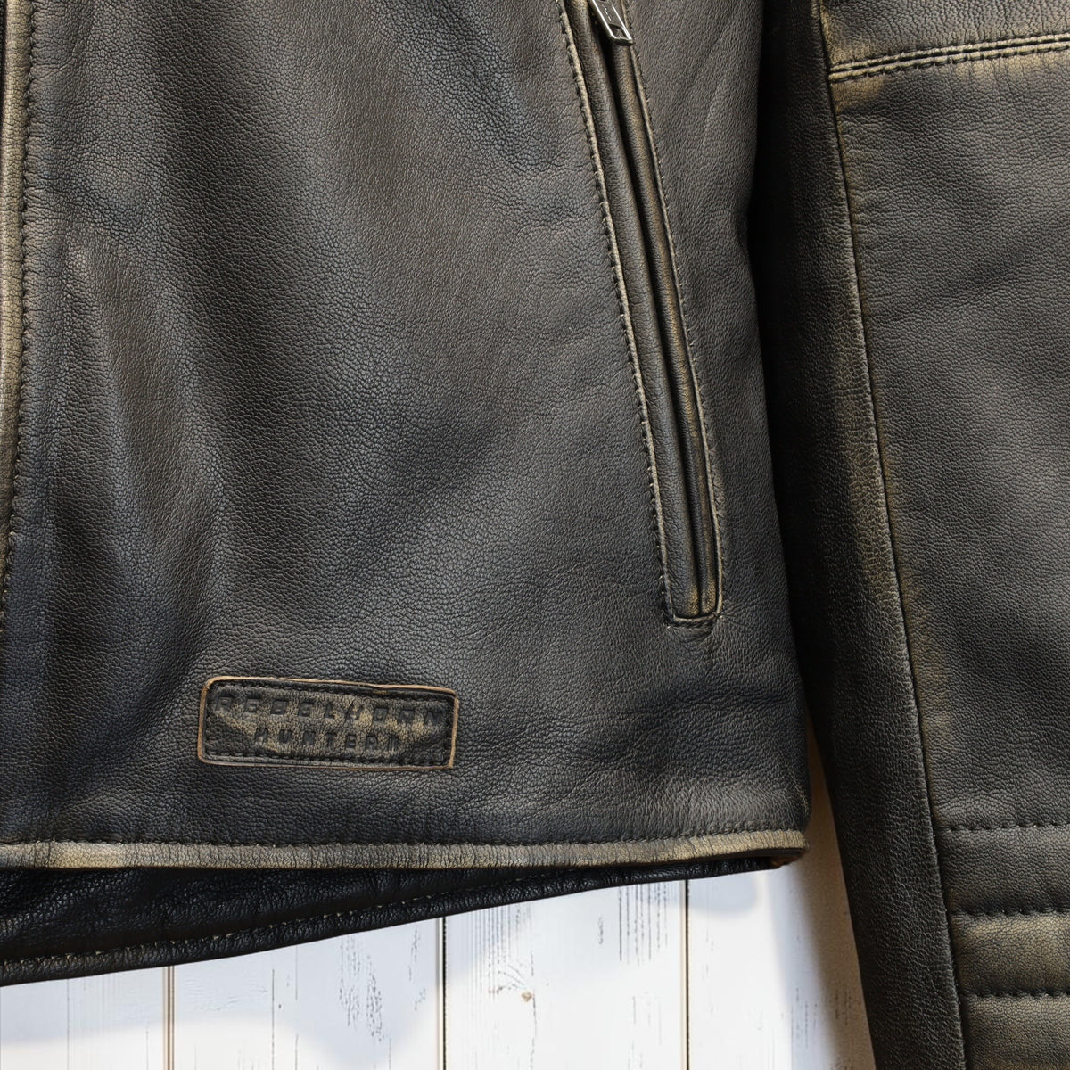 REBELHORN（レベルホーン）レザージャケット "Hunter II Leather Jacket " 【ヴィンテージブラウン】
