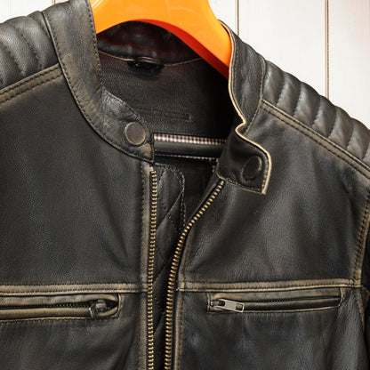 REBELHORN（レベルホーン）レザージャケット "Hunter II Leather Jacket " 【ヴィンテージブラウン】