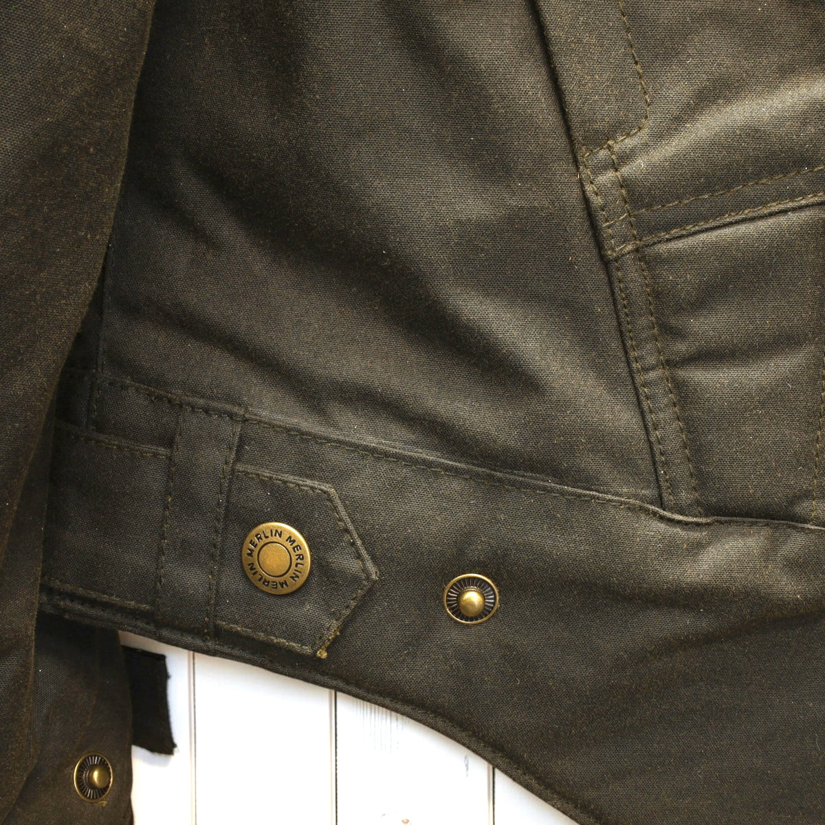 MERLIN （マーリン） 防寒最強 ワックスコットンジャケット "Barton II Waxed Cotton Jacket" 【オリーブ】