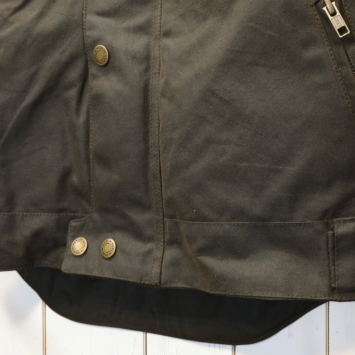 MERLIN （マーリン） 防寒最強 ワックスコットンジャケット "Barton II Waxed Cotton Jacket" 【オリーブ】