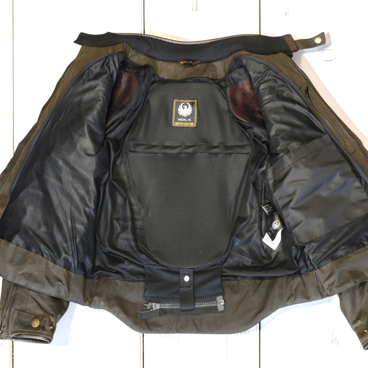 MERLIN （マーリン） 防寒最強 ワックスコットンジャケット "Barton II Waxed Cotton Jacket" 【オリーブ】