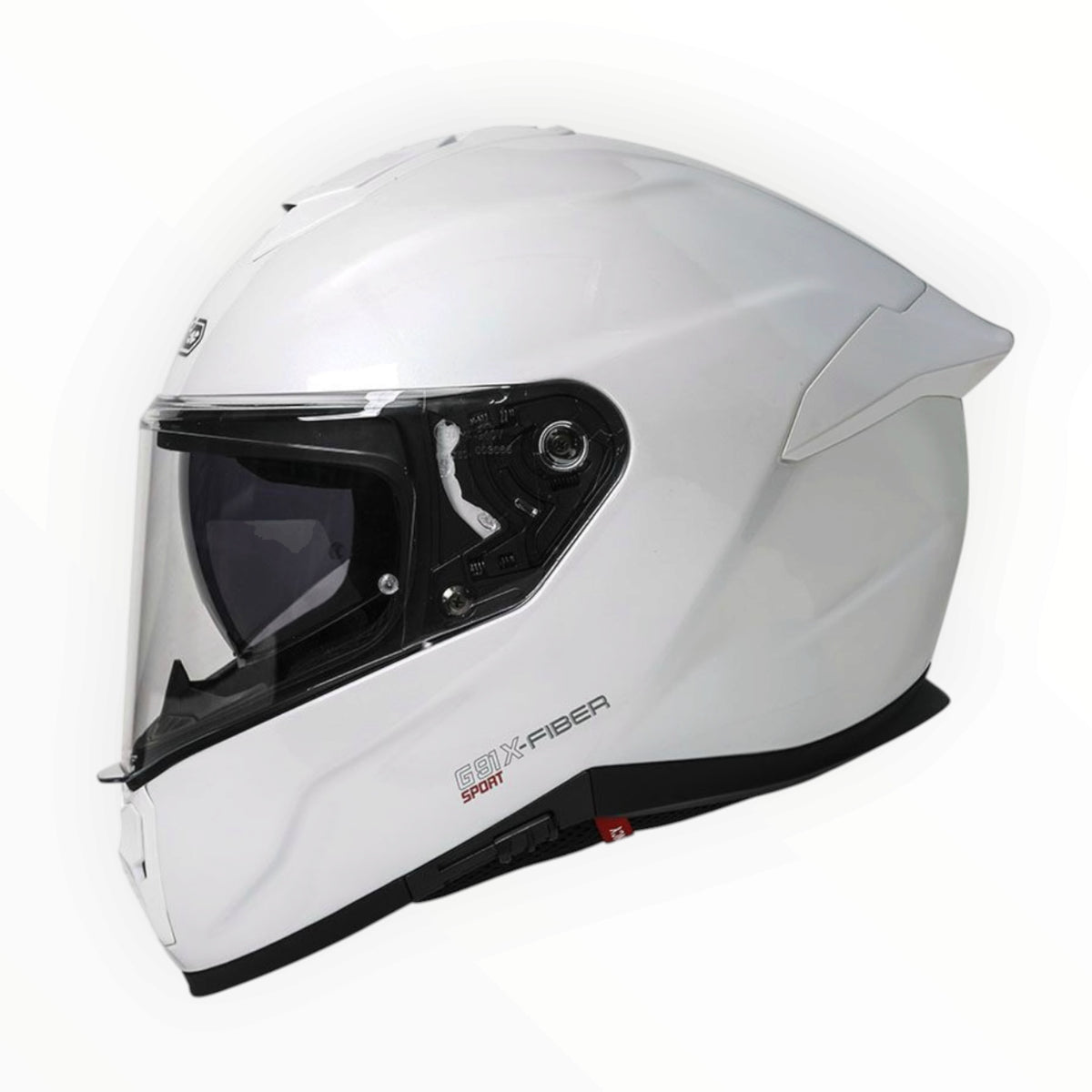 GARIBALDI（ガリバルディ）G91X Fiber Pinlock Sport  フルフェイスヘルメット【Pearl White】装飾品