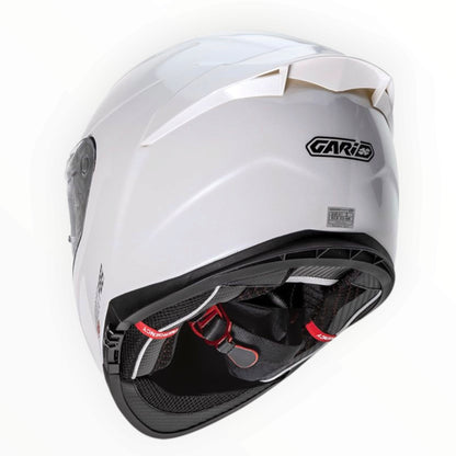 GARIBALDI（ガリバルディ）G91X Fiber Pinlock Sport  フルフェイスヘルメット【Pearl White】装飾品