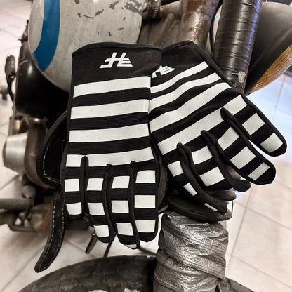 HolyFreedom ホーリーフリーダム テキスタイルグローブ ボーダー ブラック/オフホワイト 【ST.QUENTIN LIGHT GLOVES】