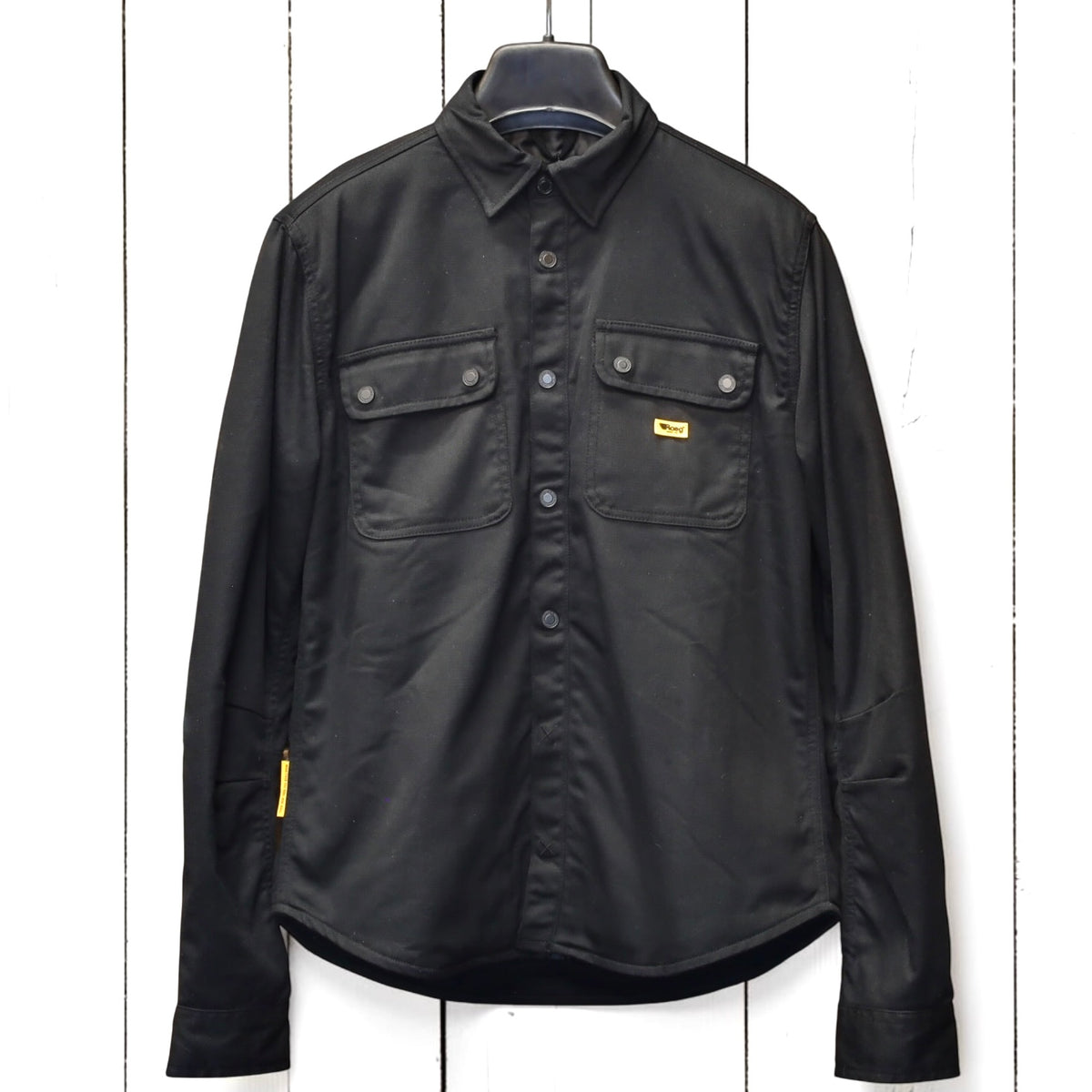 Roeg ローグ ワックコットンシャツジャケット "Chris wax Overshirt" 【ブラック】