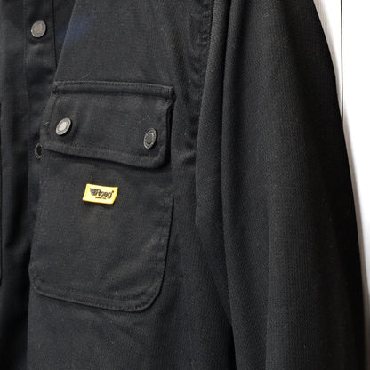 Roeg ローグ ワックコットンシャツジャケット "Chris wax Overshirt" 【ブラック】
