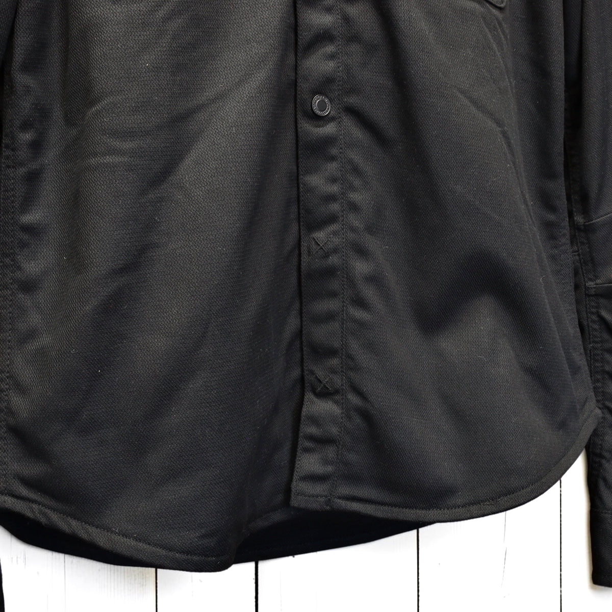 Roeg ローグ ワックコットンシャツジャケット "Chris wax Overshirt" 【ブラック】