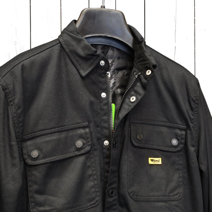 Roeg ローグ ワックコットンシャツジャケット "Chris wax Overshirt" 【ブラック】