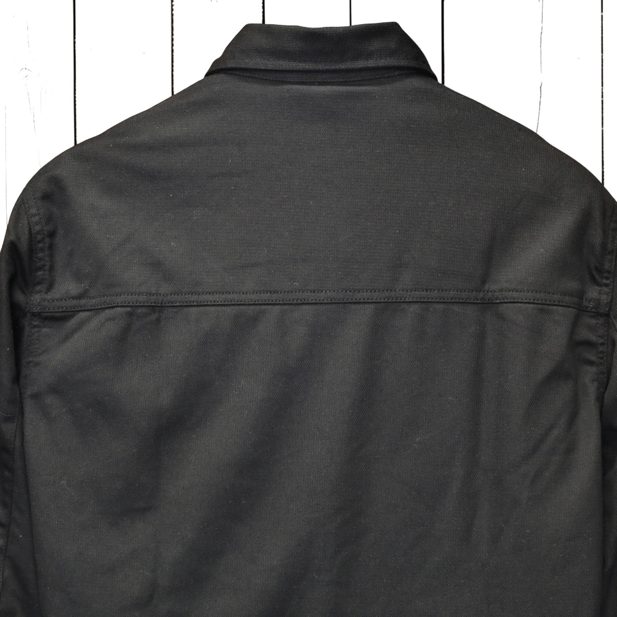 Roeg ローグ ワックコットンシャツジャケット "Chris wax Overshirt" 【ブラック】