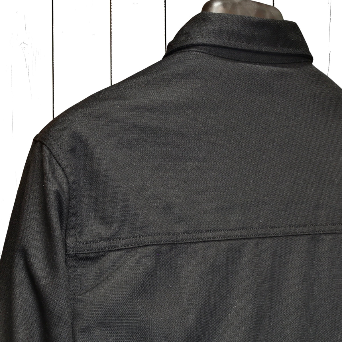Roeg ローグ ワックコットンシャツジャケット "Chris wax Overshirt" 【ブラック】