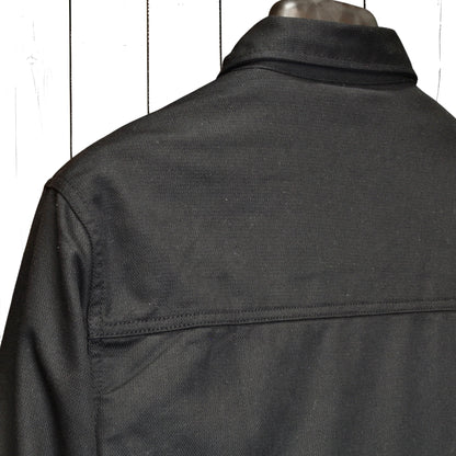 Roeg ローグ ワックコットンシャツジャケット "Chris wax Overshirt" 【ブラック】