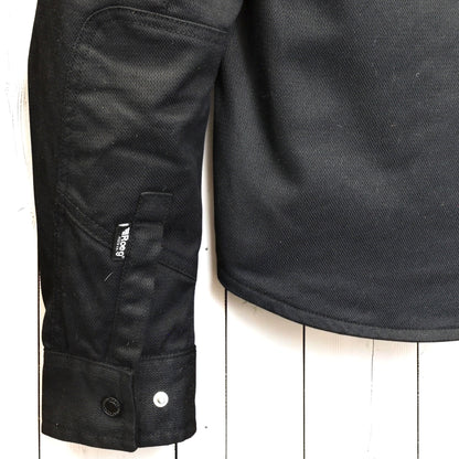 Roeg ローグ ワックコットンシャツジャケット "Chris wax Overshirt" 【ブラック】