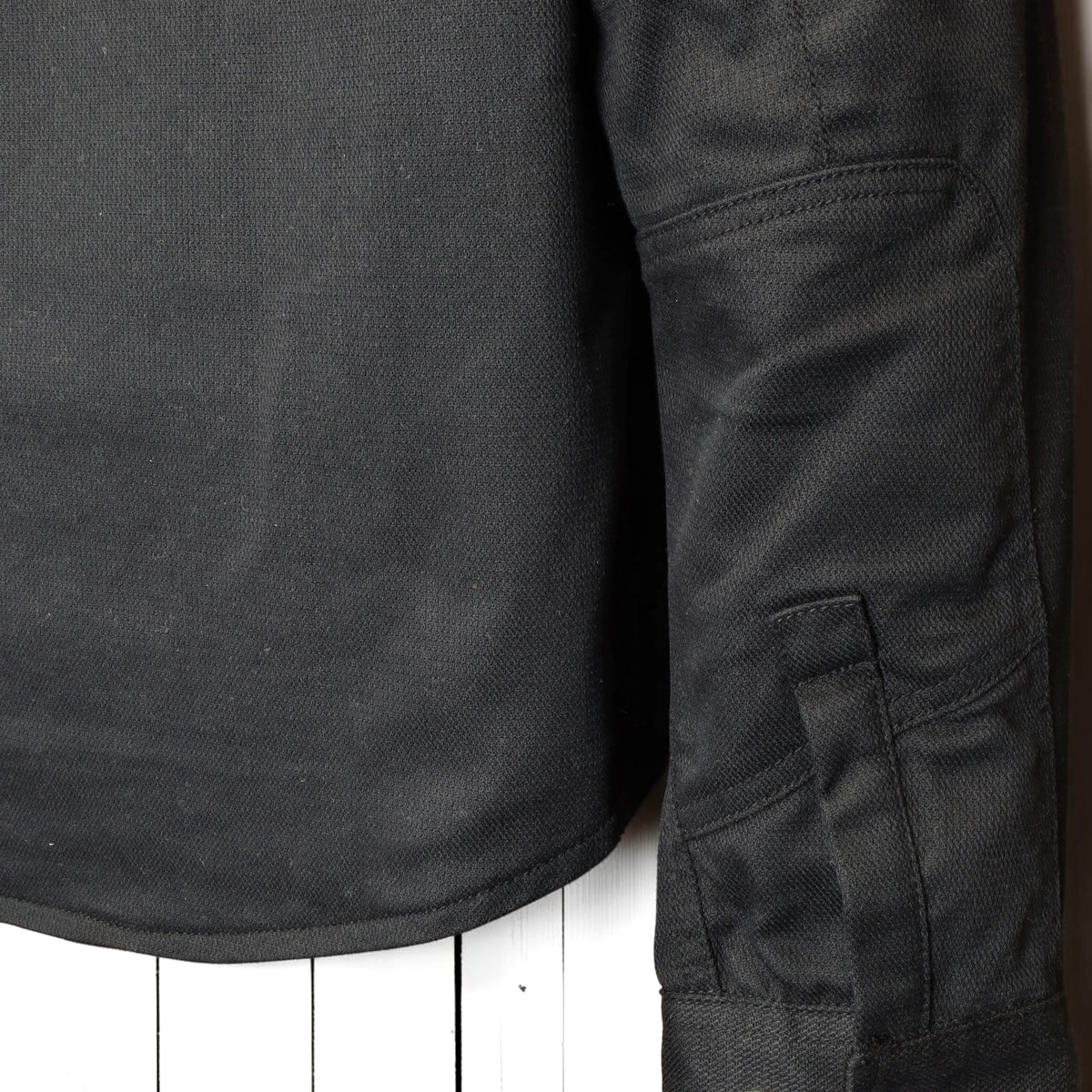 Roeg ローグ ワックコットンシャツジャケット "Chris wax Overshirt" 【ブラック】