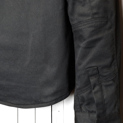 Roeg ローグ ワックコットンシャツジャケット "Chris wax Overshirt" 【ブラック】