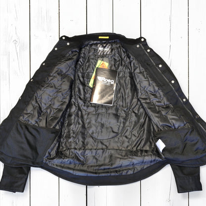 Roeg ローグ ワックコットンシャツジャケット "Chris wax Overshirt" 【ブラック】