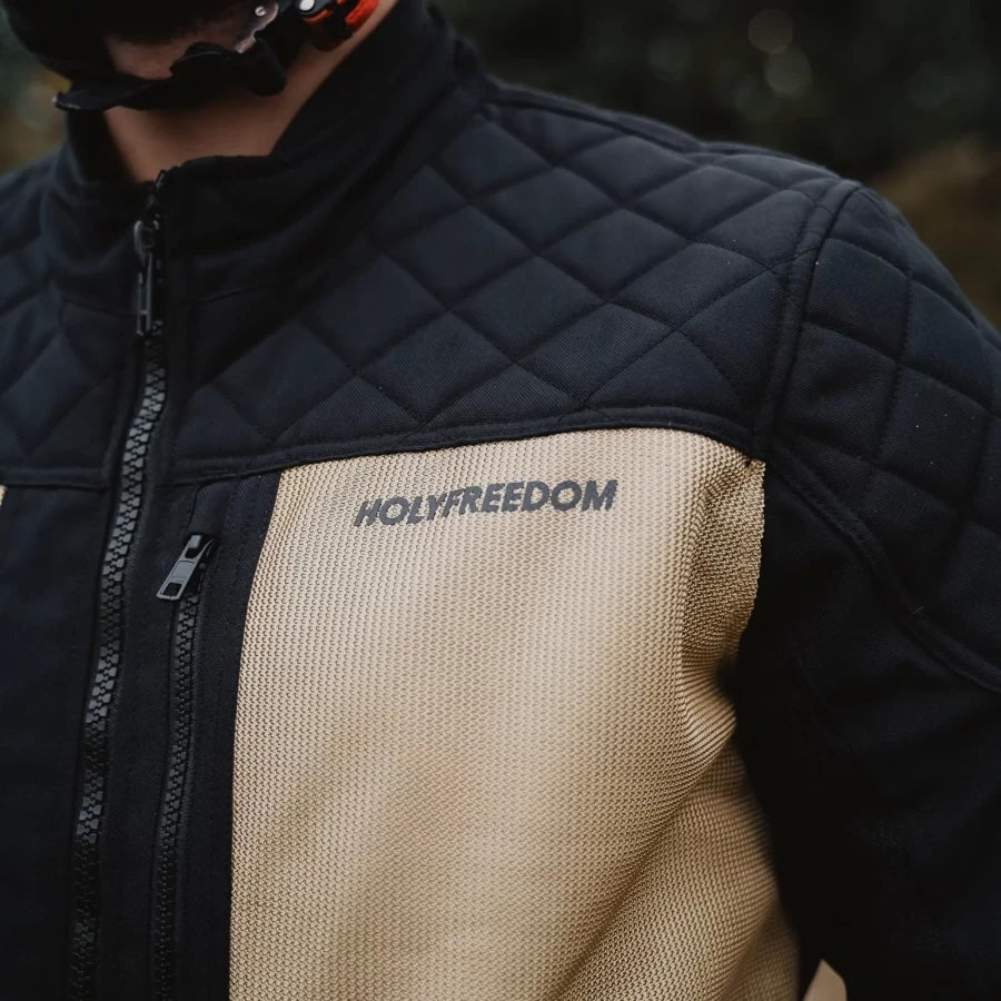 HOLYFREEDOM ホーリーフリーダム メッシュジャケット ”RETE GOLD JACKET”　【ブラック/ゴールド】