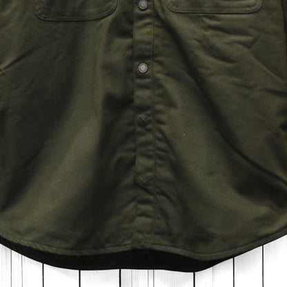 Roeg ローグ ワックコットンシャツジャケット "Chris wax Overshirt" 【アーミーグリーン】