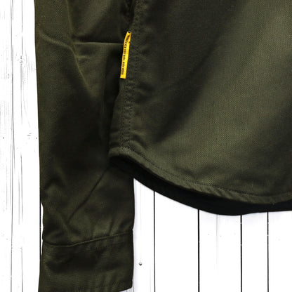 Roeg ローグ ワックコットンシャツジャケット "Chris wax Overshirt" 【アーミーグリーン】