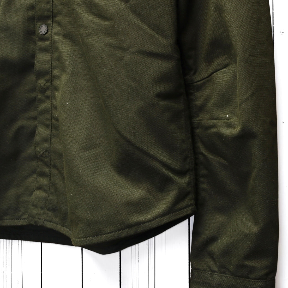 Roeg ローグ ワックコットンシャツジャケット "Chris wax Overshirt" 【アーミーグリーン】