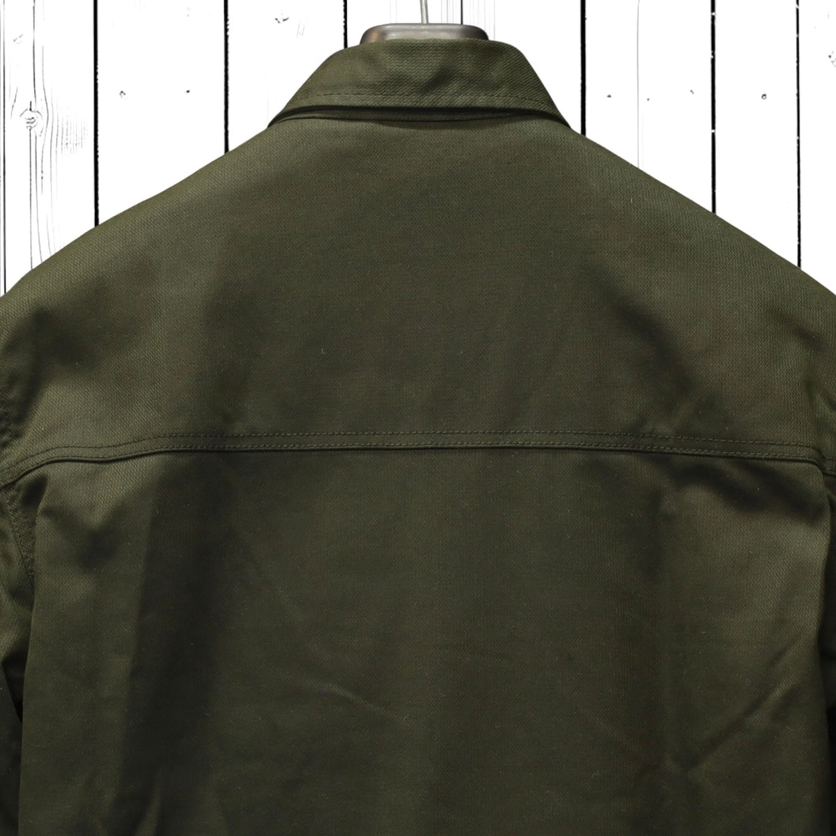 Roeg ローグ ワックコットンシャツジャケット "Chris wax Overshirt" 【アーミーグリーン】