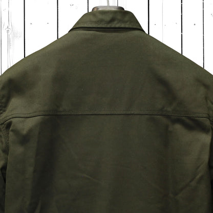 Roeg ローグ ワックコットンシャツジャケット "Chris wax Overshirt" 【アーミーグリーン】