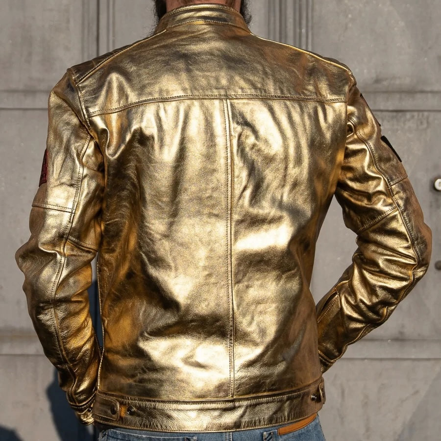 HOLYFREEDOM ホーリーフリーダム レザージャケット ”ZERO LINGOTTO JACKET”　【ゴールド】