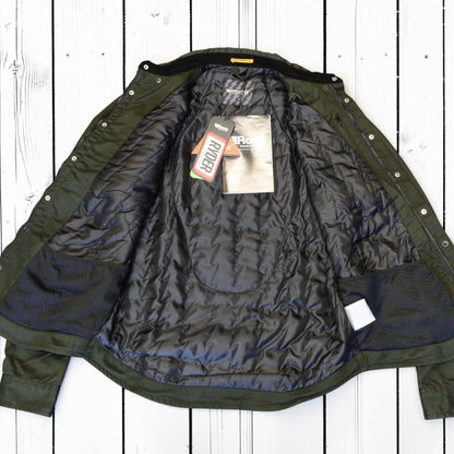 Roeg ローグ ワックコットンシャツジャケット "Chris wax Overshirt" 【アーミーグリーン】