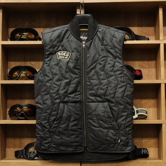 Roeg ローグ 中綿キルティング バイカーベスト "Victor vest"
