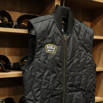 Roeg ローグ 中綿キルティング バイカーベスト "Victor vest"