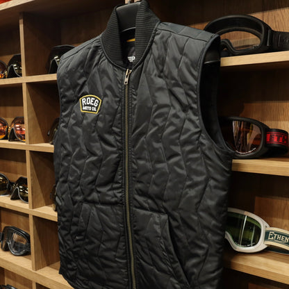 Roeg ローグ 中綿キルティング バイカーベスト "Victor vest"
