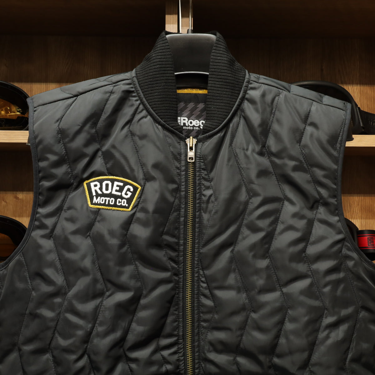 Roeg ローグ 中綿キルティング バイカーベスト "Victor vest"