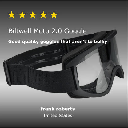 Biltwell ビルトウェル MOTO2.0 ゴーグル "Black out"