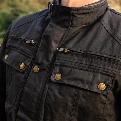 防寒最強 ワックスコットンジャケット "Yoxall II Waxed Cotton Jacket" 【ブラック】