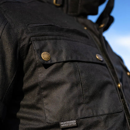 防寒最強 ワックスコットンジャケット "Barton II Waxed Cotton Jacket" 【ブラック】