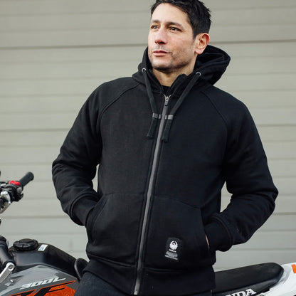 MERLIN マーリン 防水ライディングパーカー "Hamlin Hydro Kevlar Hoody" 【ブラック】