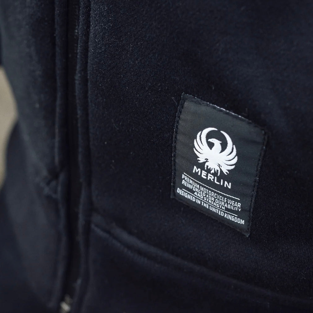 MERLIN マーリン 防水ライディングパーカー "Hamlin Hydro Kevlar Hoody" 【ブラック】