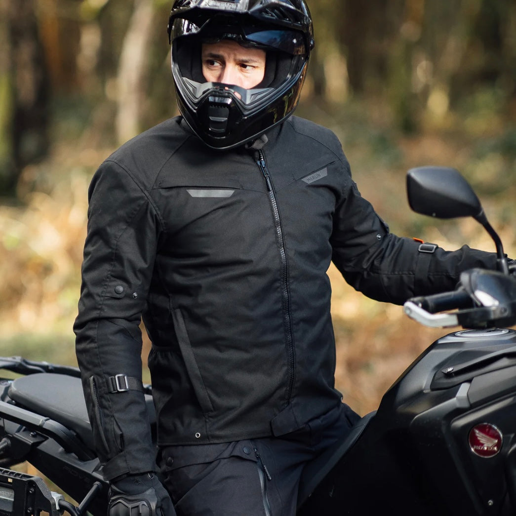 MERLIN マーリン 防水 オールシーズン ライディングジャケット "Taos Waterproof D3O Jacket" 【ブラック】