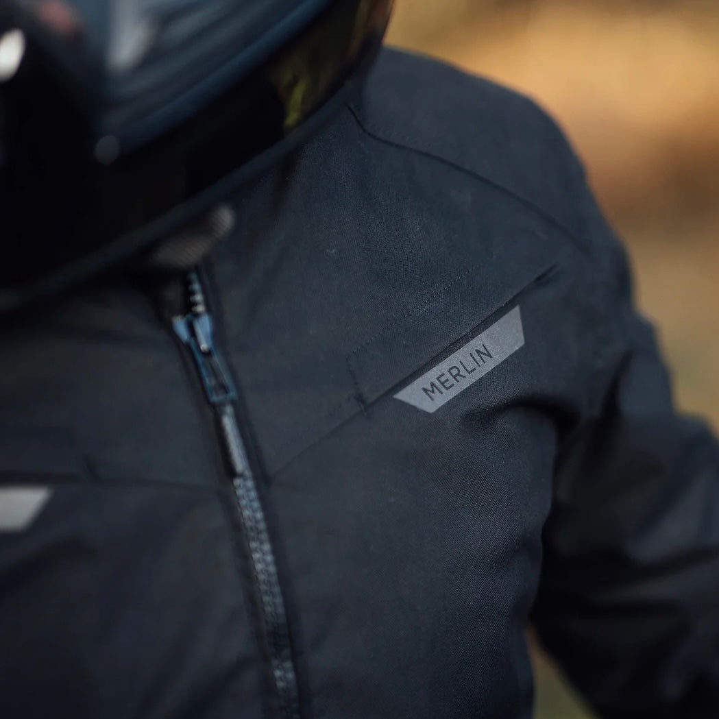 MERLIN マーリン 防水 オールシーズン ライディングジャケット "Taos Waterproof D3O Jacket" 【ブラック】