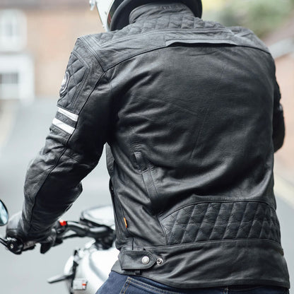 レザージャケット "Hixon II D3O® Leather Jacket" 【ブラック】
