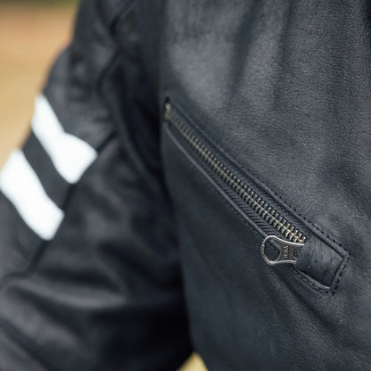 レザージャケット "Hixon II D3O® Leather Jacket" 【ブラック】