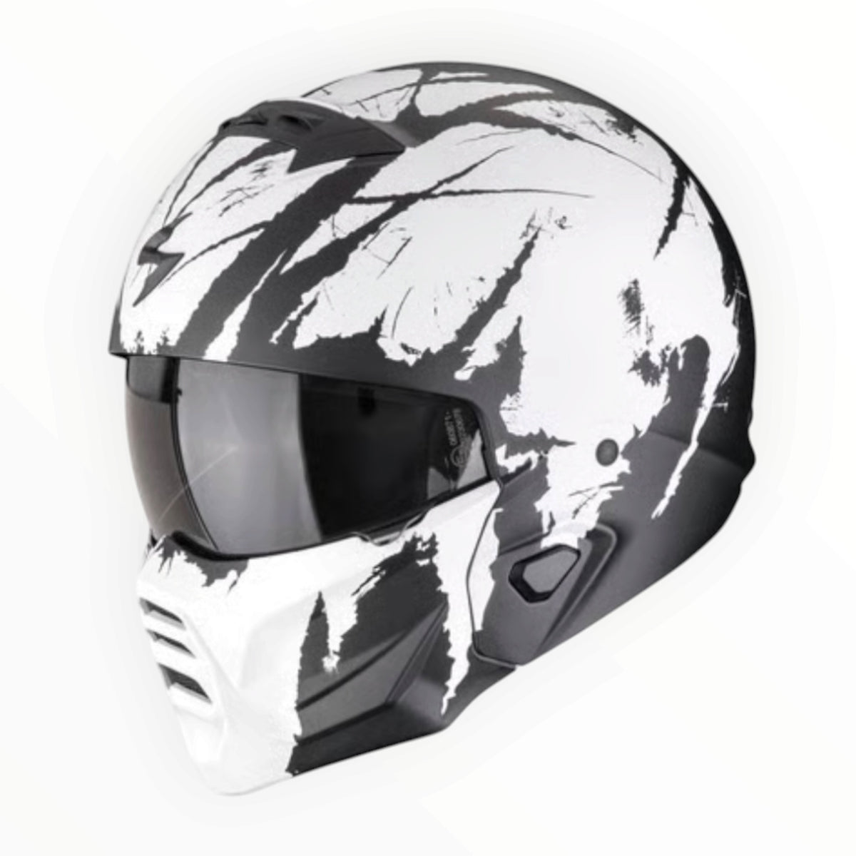 SCORPION（スコーピオン）  EXO-Combat II Marauder helmet  システムヘルメット【Matt black/White】装飾品