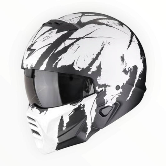 SCORPION（スコーピオン）  EXO-Combat II Marauder helmet  システムヘルメット【Matt black/White】装飾品