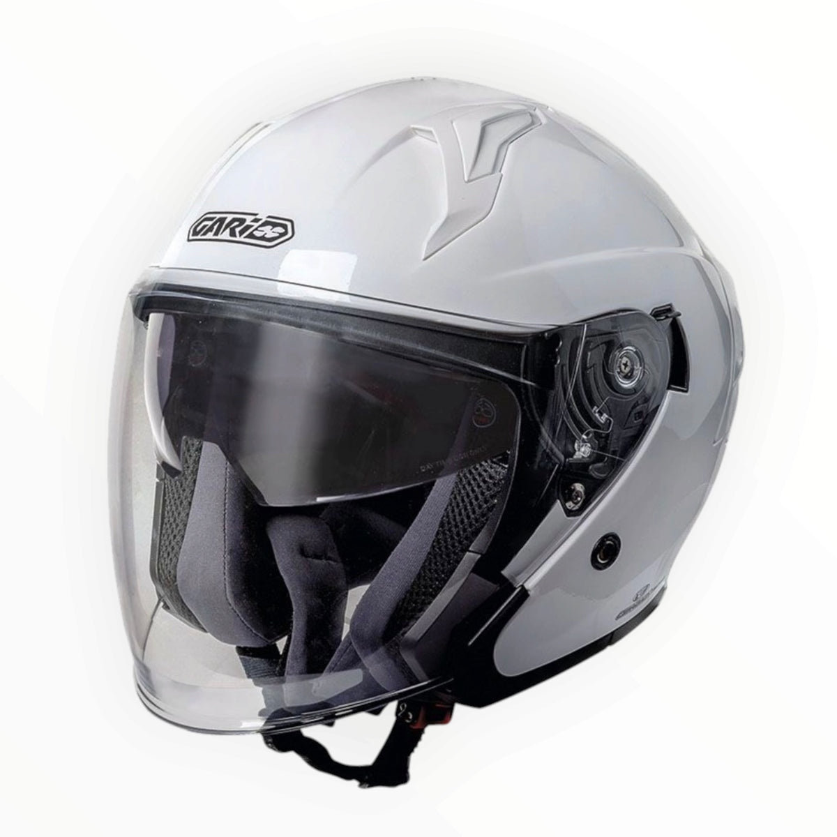 GARIBALDI（ガリバルディ）G40 Sunvisor ジェットヘルメット【White】装飾品