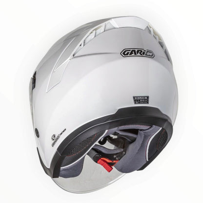 GARIBALDI（ガリバルディ）G40 Sunvisor ジェットヘルメット【White】装飾品