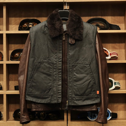 MERLIN マーリン ライディング用 ワックスコットンベスト "Bobber CE Riding Vest" 【ブラック】