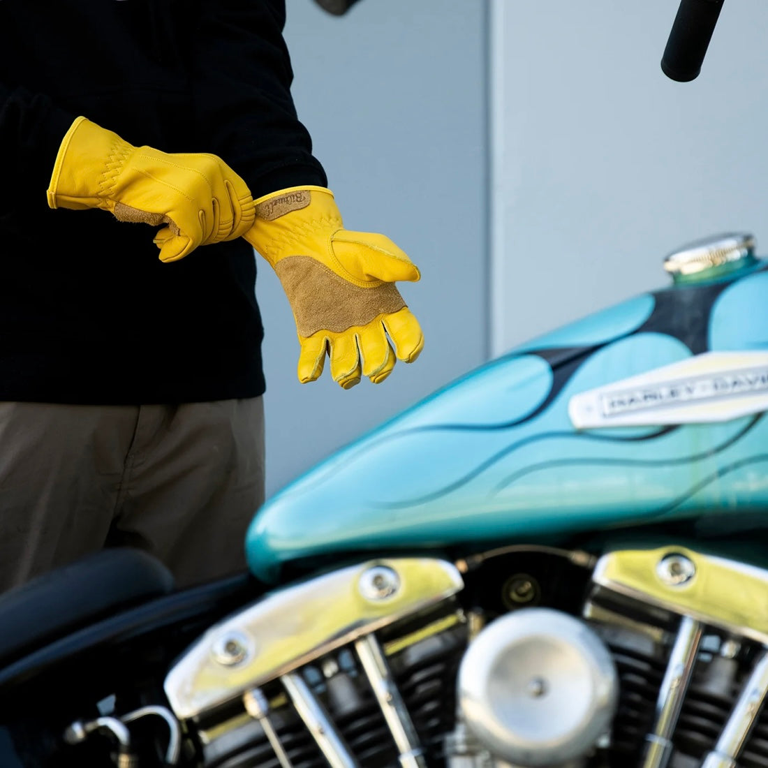 Biltwell ビルトウェル レザーグローブ "Work Gloves 2.0"【ゴールド】
