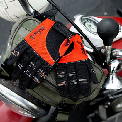 BIltwell ビルトウェル テキスタイルグローブ "Moto Gloves" 【オレンジ/ブラック】