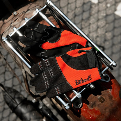 BIltwell ビルトウェル テキスタイルグローブ "Moto Gloves" 【オレンジ/ブラック】