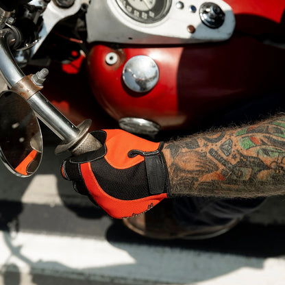 BIltwell ビルトウェル テキスタイルグローブ "Moto Gloves" 【オレンジ/ブラック】