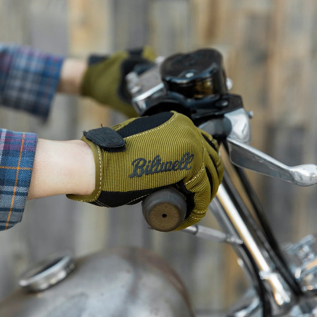 BIltwell ビルトウェル テキスタイルグローブ "Moto Gloves" 【オリーブ/ブラック】
